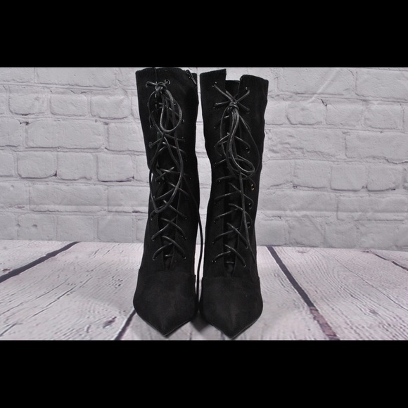 Brand New Fashion Nova Tried Bootie Black Size 10 - Picture 4 of 13